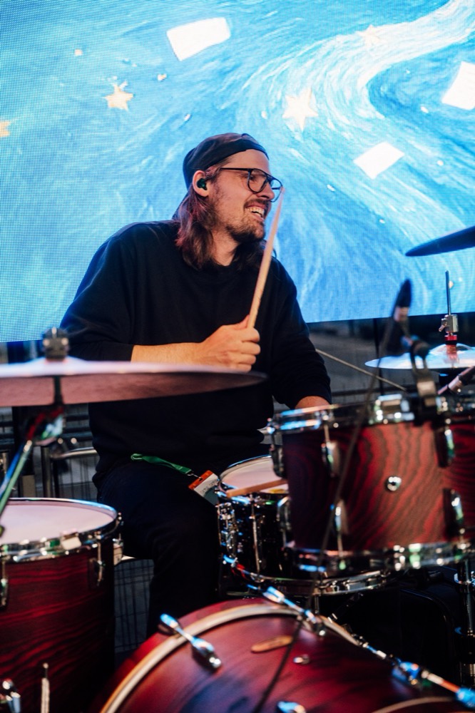 Johannes Biegl live am Schlagzeug